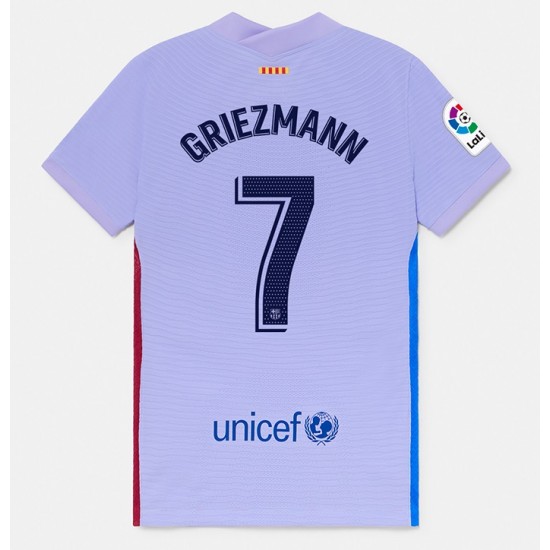 Camisola FC Barcelona Antoine Griezmann 7 Equipamento Segundo 2021-2022 Manga Curta